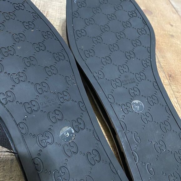 Gucci canvas slides sandals 9D - Picture 9 of 11